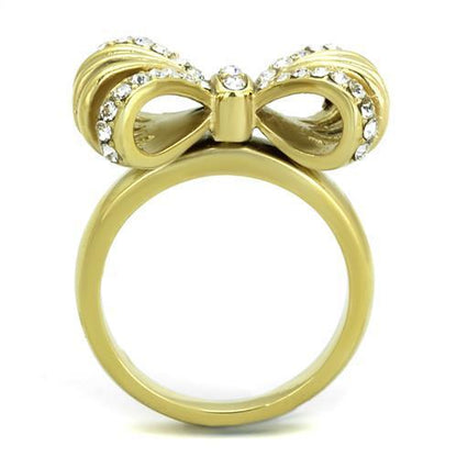 Gold(Ion Plating) Stainless Steel Ring with Top Grade