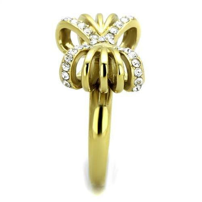 Gold(Ion Plating) Stainless Steel Ring with Top Grade