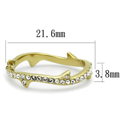 IP Gold(Ion Plating) Stainless Steel Ring with Top Grade