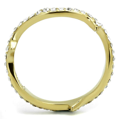 IP Gold(Ion Plating) Stainless Steel Ring with Top Grade