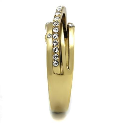 Gold(Ion Plating) Stainless Steel Ring with Top Grade