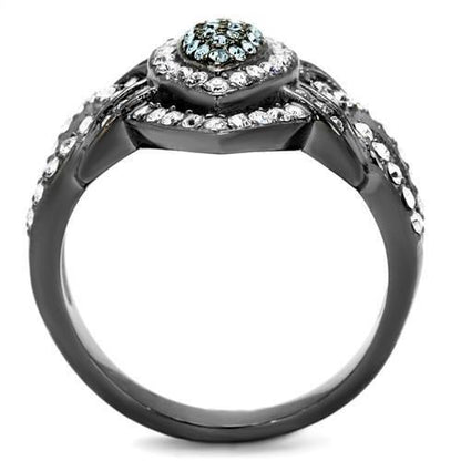 IP Light Black  (IP Gun) Stainless Steel Ring with Top Grade