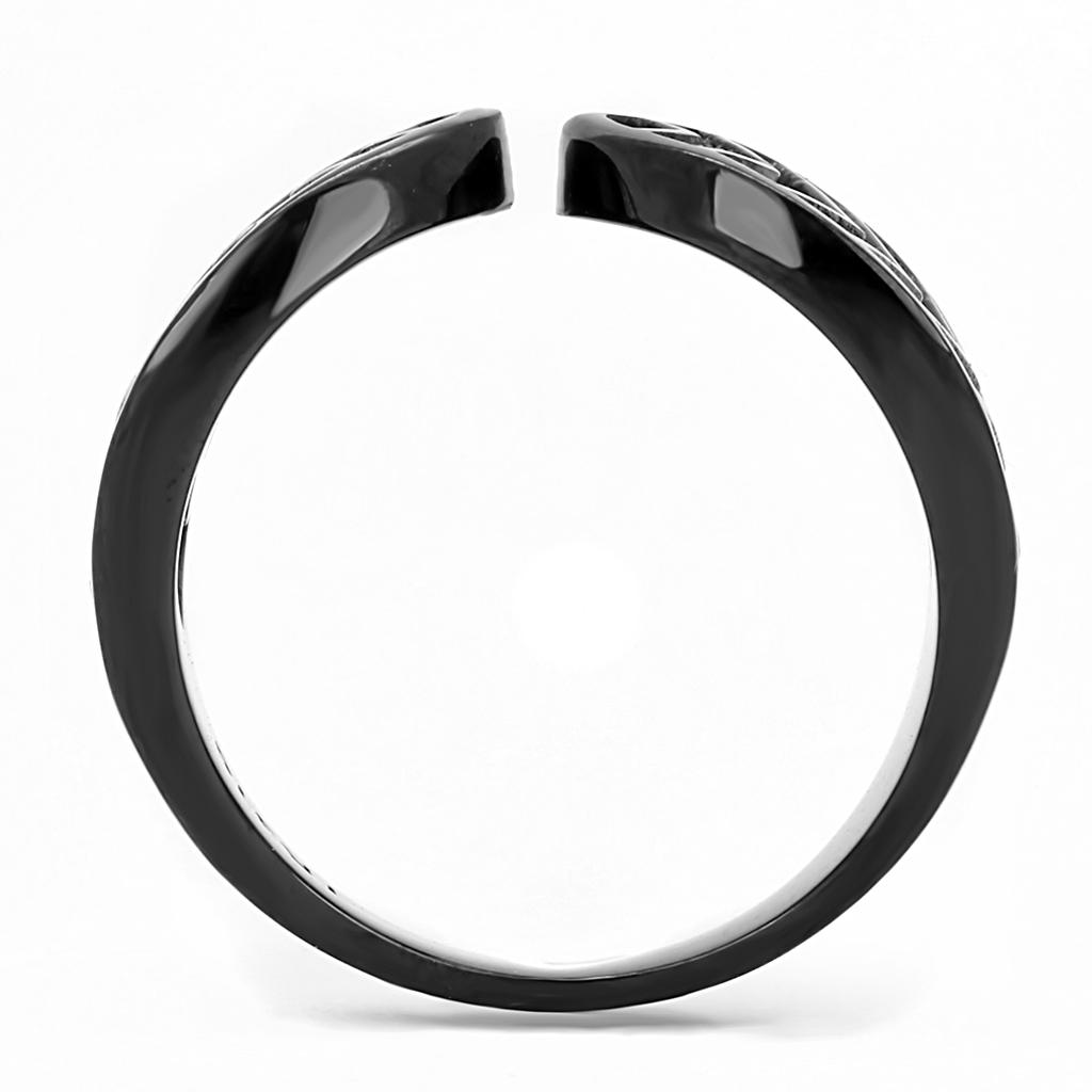 Anillo de acero inoxidable negro (revestimiento de iones) con grado superior