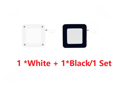 Automatic door closer for sliding door, set includes one white and one black unit for versatile installation