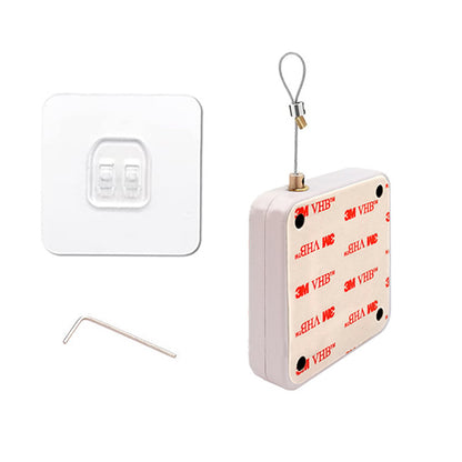 Pink Lucy automatic door closer for sliding door with mounting hardware for easy installation