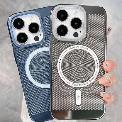 Electroplating Strong Magnetic Heat Dissipation Suitable For iphone 15 Phone Case 14ProMax Magnetic Suction 13promax