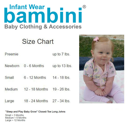 Emerald Clover boys layette set 28 piece product image showing size chart and baby in pink outfit