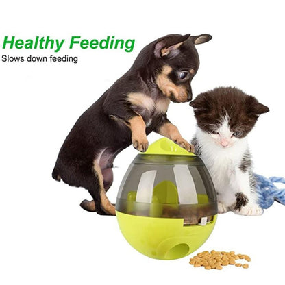 Yellow Pandora interactive pet food dispenser for Dogs