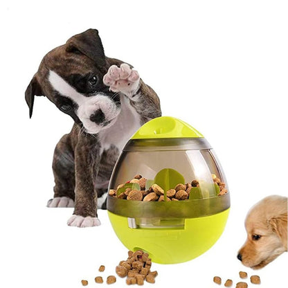 Yellow Pandora interactive pet food dispenser for Dogs