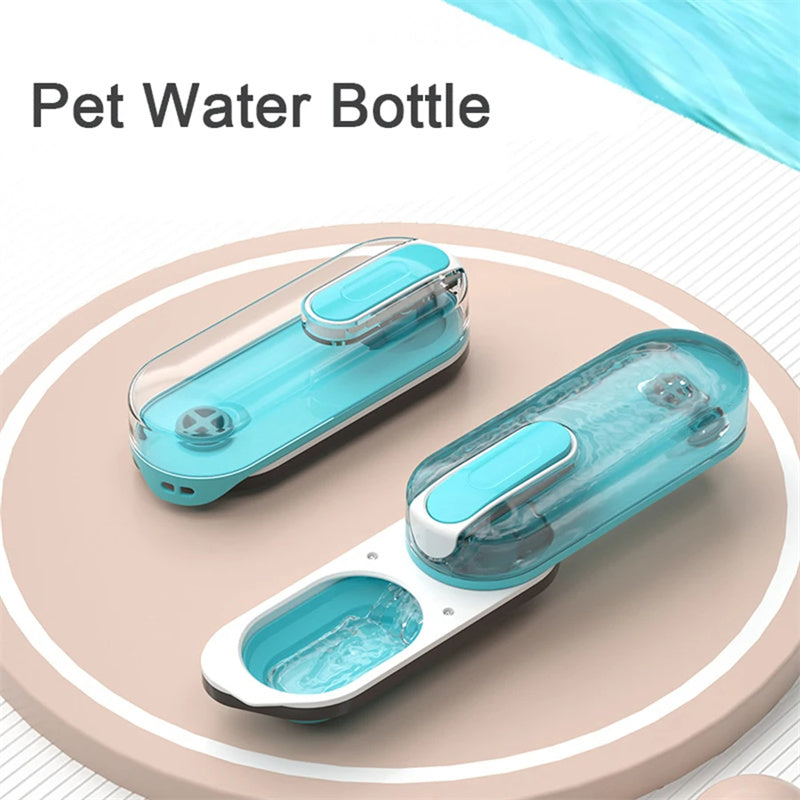 Botella de agua para perros, dispensador de agua plegable para caminar al aire libre, botella de agua portátil a prueba de fugas para viajes, productos para mascotas