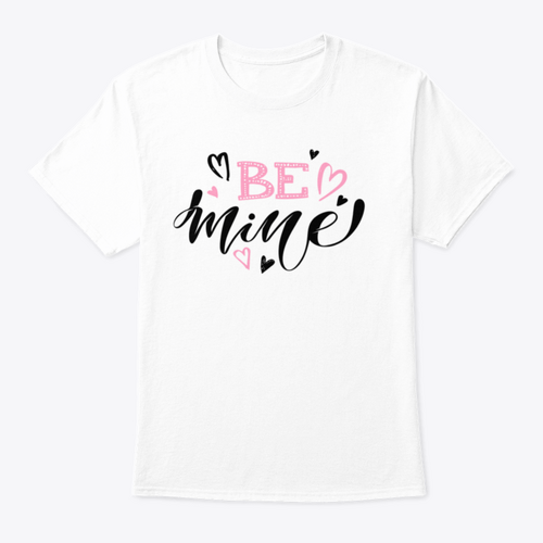 Be Mine  Love You Valentines Day Cute Hand Drawn Doodle t shirt Design