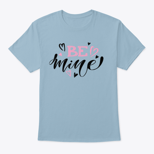 Be Mine  Love You Valentines Day Cute Hand Drawn Doodle t shirt Design