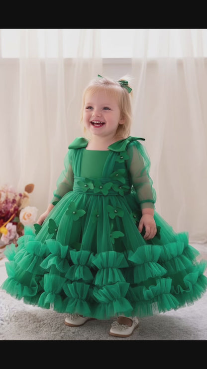 Toddler & Little Girls Birthday & Party Butterfly Dress