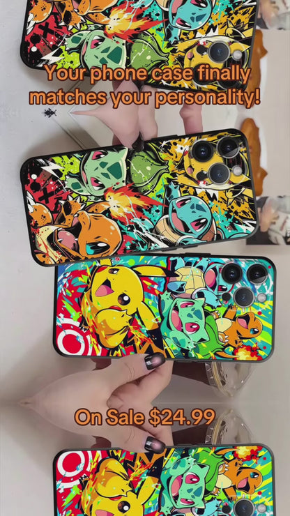 Animated Pokémon Design Phone Case for Apple iPhone 17 Pro Max