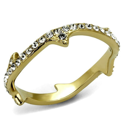 IP Gold(Ion Plating) Stainless Steel Ring with Top Grade